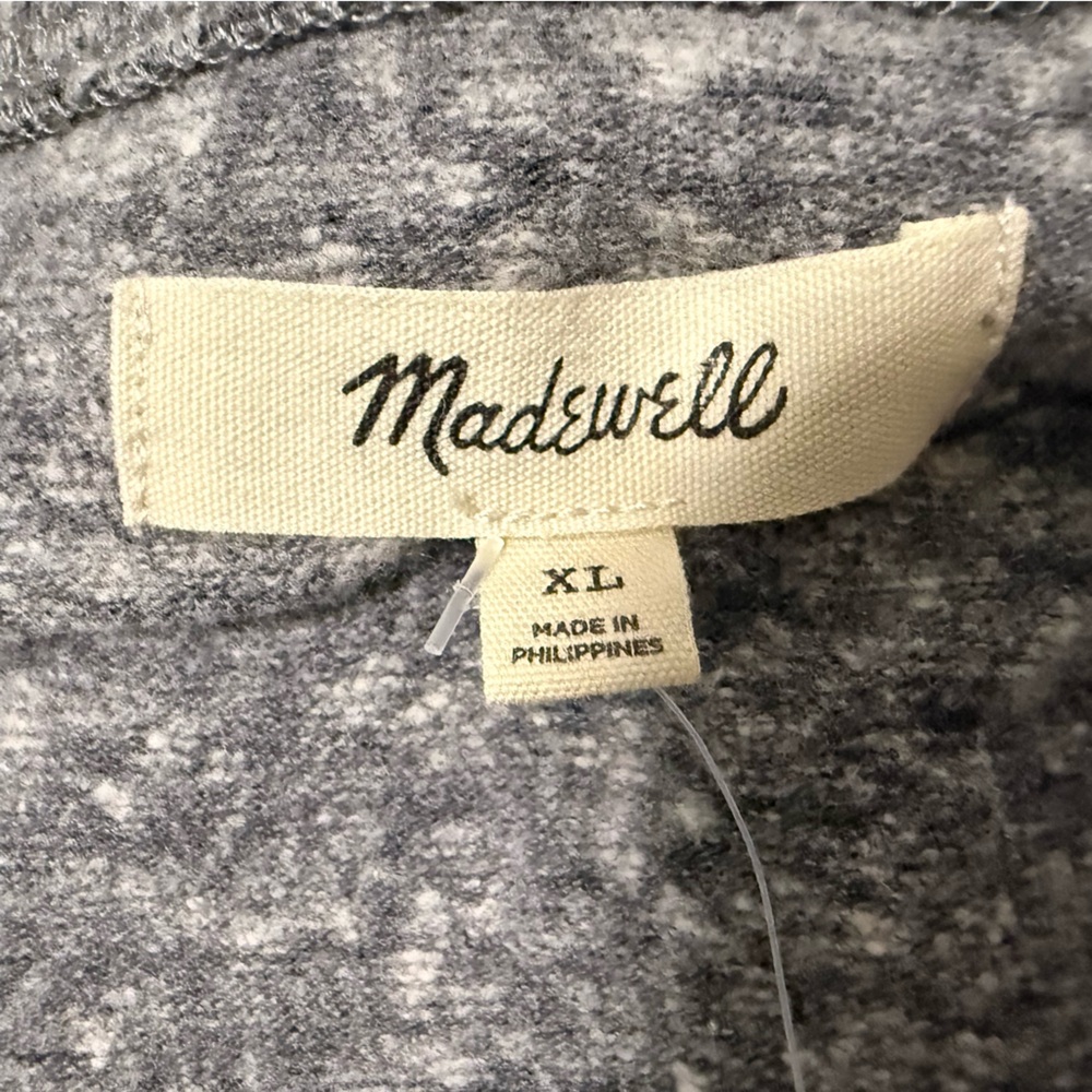 Madewell Wrap Thong Bodysuit in Heather Smoke XXL - Picture 4 of 8